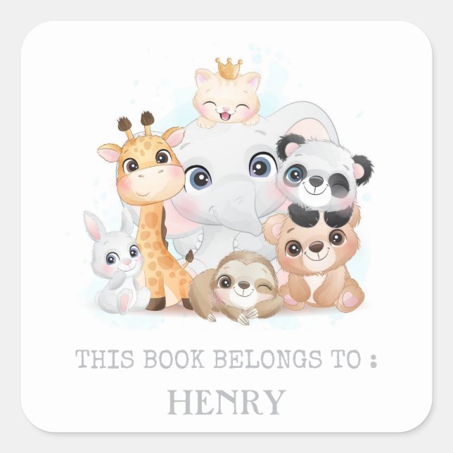 BOOK LABEL : CUTE BABY ANIMALS (Front)