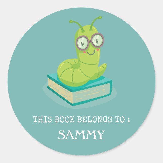 BOOK LABEL : CUTE BABY BOOKWORM (Front)