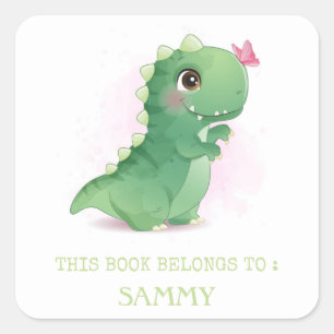 BOOK LABEL : CUTE BABY DINOSAUR