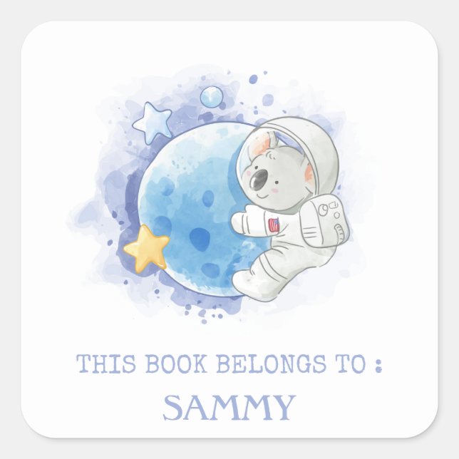 BOOK LABEL : KOALA ON THE MOON (Front)