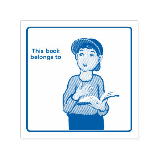 Book label self-inking stamp