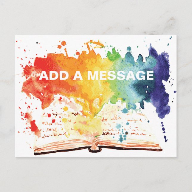 Book Launch Announcement Customisable Postcard (Front)