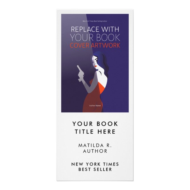 Book Launch | Author Cover Artwork Promotional Rack Card (Front)