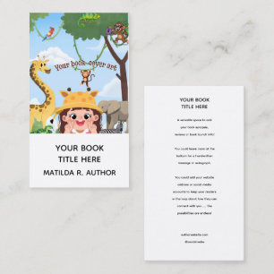 Book Launch   Author Promotional Book Cover Business Card