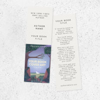 Book Launch | Author Promotional Bookmark Card
