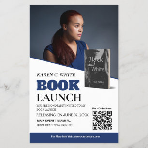 Book Launch Custom Flyer