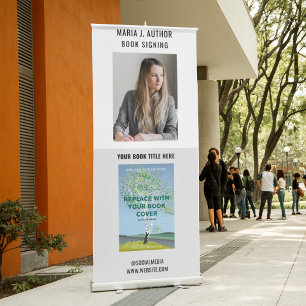 Book Launch Event Advertising Promotional Author Retractable Banner