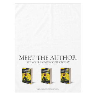 Book Launch Meet the Author Tablecloth