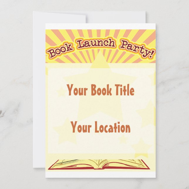 Book Launch Party Invite (Front)