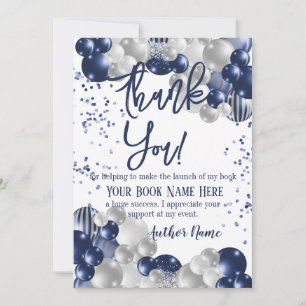 Book Launch Party Thank You Card
