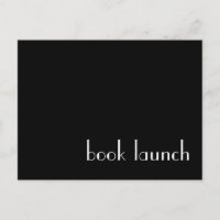 Book Launch Postcard