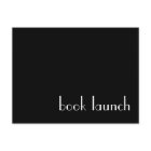 Book Launch Postcard