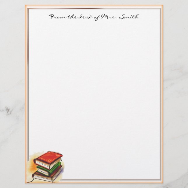 Book Learnin' Letterhead (Front)