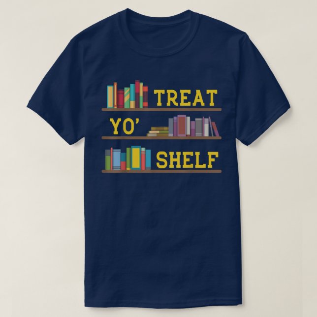 Book Library Librarian a bookworm book lover  T-Shirt (Design Front)