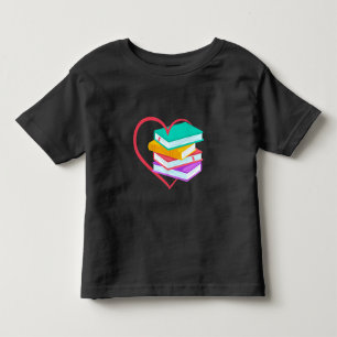 Book Love Bookworm Reader Cute Reading Toddler T-Shirt