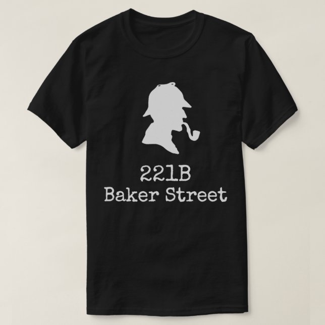 Book lover 221b Baker street detective Holmes  T-Shirt (Design Front)