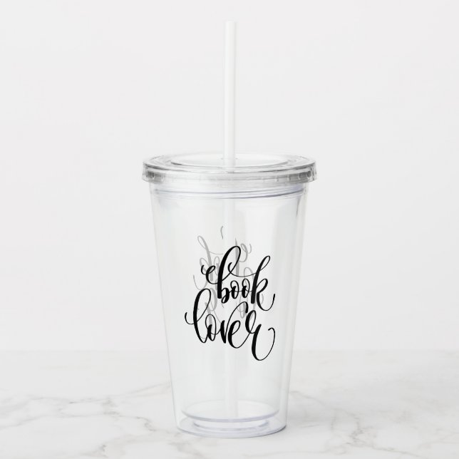 Book Lover Acrylic Tumbler (Front)