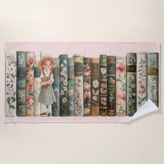 Book Lover | Anne of Green Gables | Floral Books Beach Towel