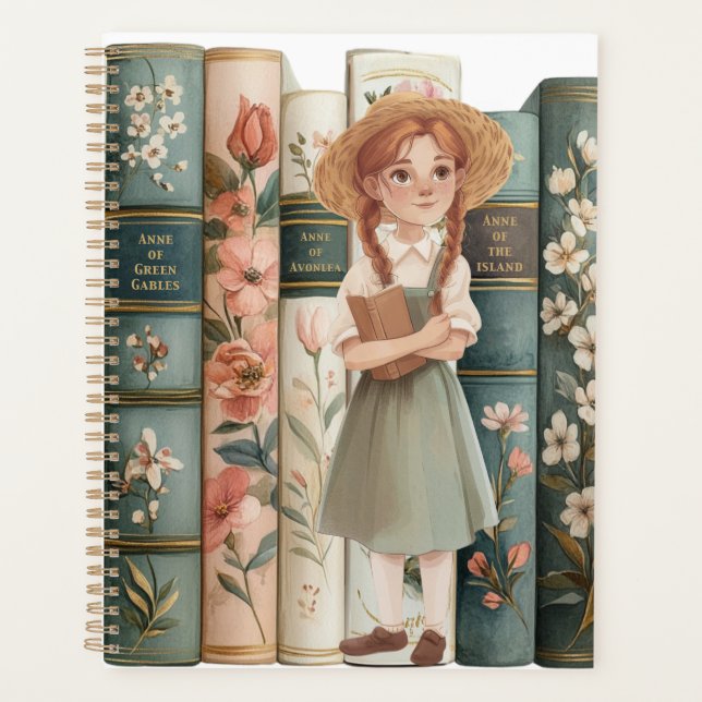 Book Lover | Anne of Green Gables | Floral Books Planner (Front)