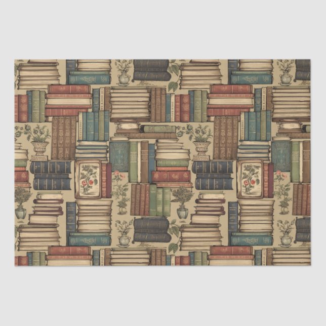 Book Lover Any Occasion  Tissue Paper (Front)