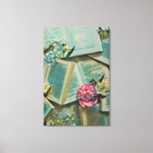 Book lover artwork canvas print