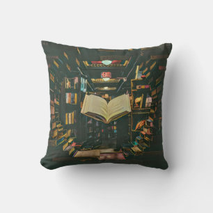Book lover artwork cushion