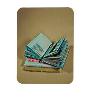 Book lover artwork magnet