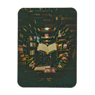 Book lover artwork magnet