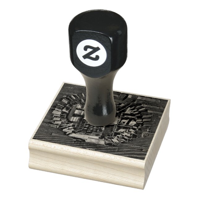 Book lover artwork rubber stamp (Stamp)