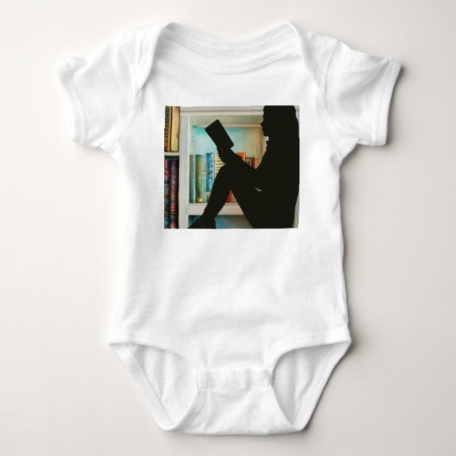 Book Lover Baby Bodysuit (Front)
