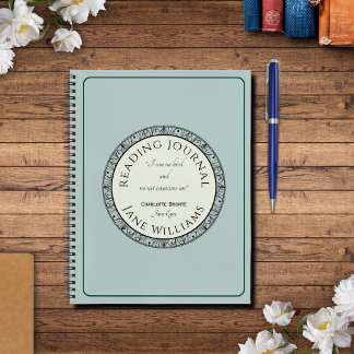 Book Lover Blue Personalised Reading Journal