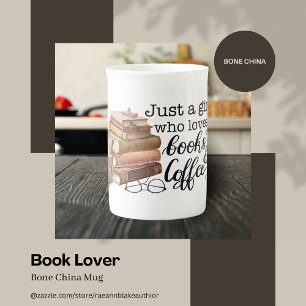 Book Lover Bone China Mug