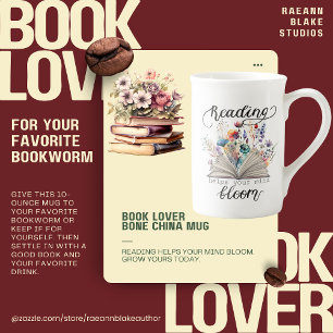 Book Lover Bone China Mug