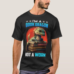 Book lover Book Dragon Reading friends bookworm Bo T-Shirt