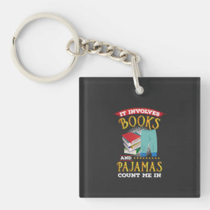 Book Lover - Books And Pyjamas Key Ring