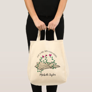 Book Lover, Bookworm Gift, Books Library, Teacher  Tote Bag
