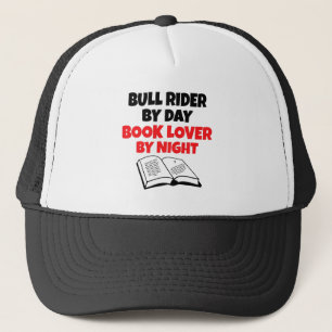 Book Lover Bull Rider Trucker Hat