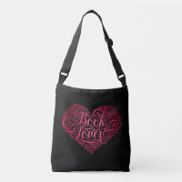 Book Lover Calligraphy Heart