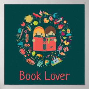 Book Lover classroom library Poster