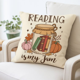 Book Lover Cosy Fall  Cushion