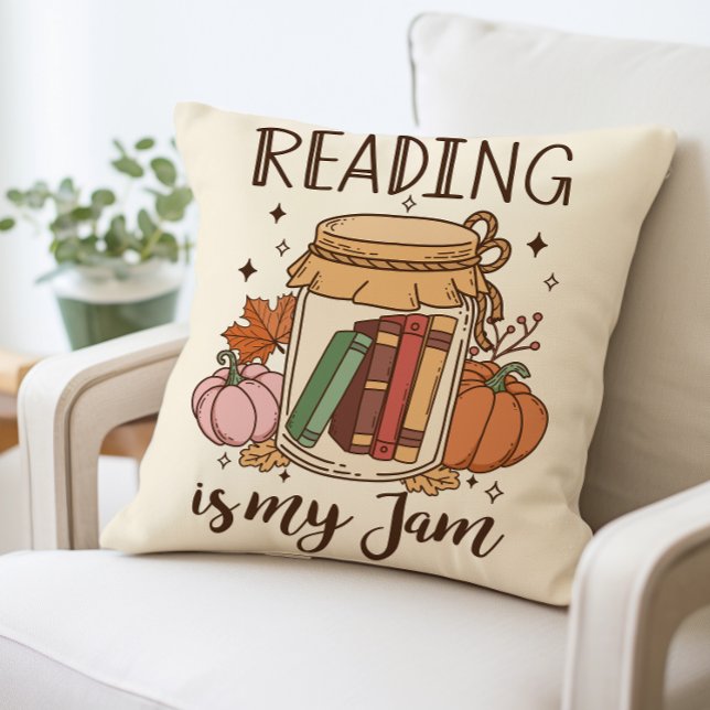 Book Lover Cosy Fall  Cushion (Creator Uploaded)