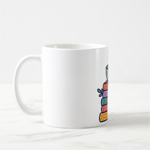 Book Lover Cosy Reading Stack Gift Art Coffee Mug
