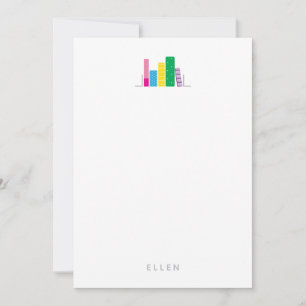 Book Lover Custom Name Card