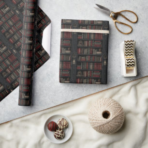 Book Lover Dark Academia Wrapping Paper