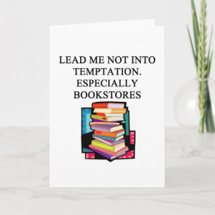 BOOK lover design Card