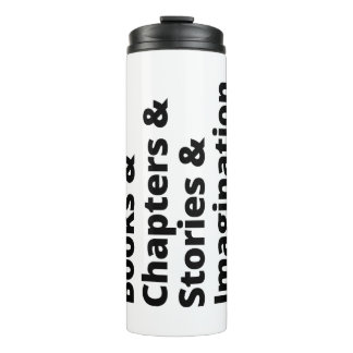 Book Lover Design Thermal Tumbler