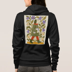 Book Lover Dog Hoodie Bellflower
