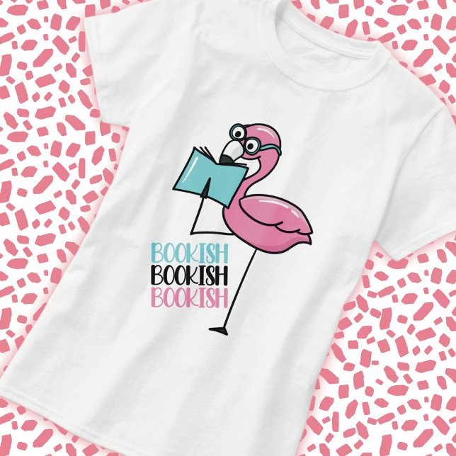 Book Lover Flamingo T-Shirt (Creator Uploaded)