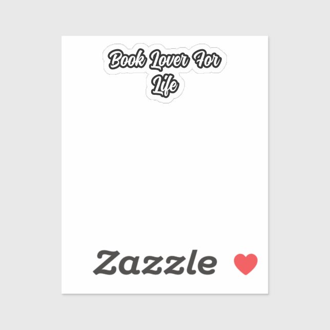 Book Lover For Life: Lifelong Reading Passion	 (Sheet)