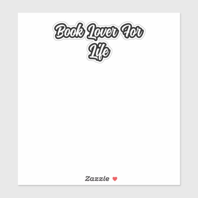 Book Lover For Life: Lifelong Reading Passion	 (Sheet)